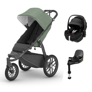 UPPABaby RIDGE + Pebble 360 Pro Travel System - Gwen-Travel Systems-Pebble 360 Pro Base- | Natural Baby Shower