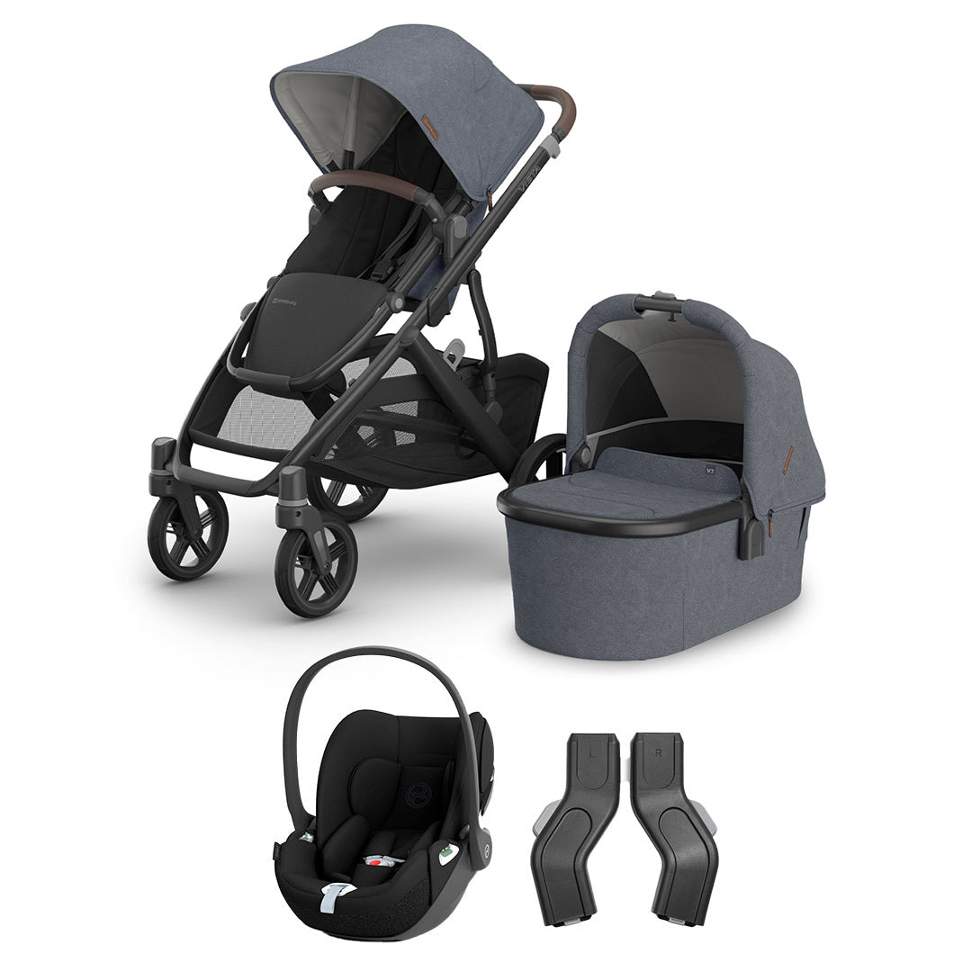 UPPAbaby VISTA V3 + Cloud T Travel System-Travel Systems-Kenzi-No Base | Natural Baby Shower