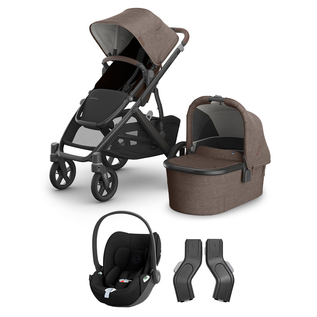 UPPAbaby VISTA V3 + Cloud T Travel System-Travel Systems-Kenzi-No Base | Natural Baby Shower