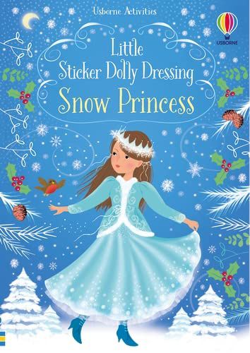 Usborn - Little Sticker Dolly Dressing Snow Princess Story Book