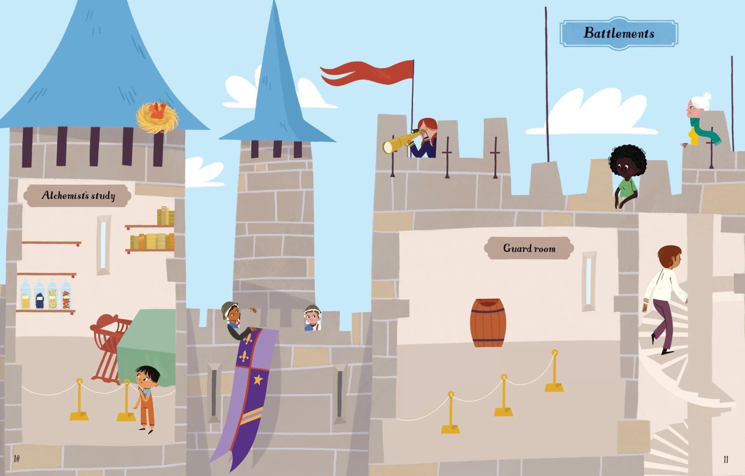 Usborne - Castle Sticker Book