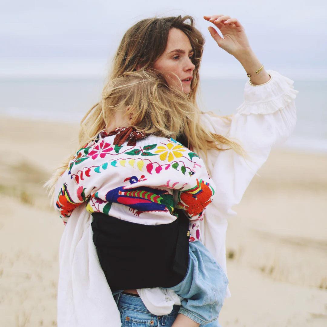 Wildride Linen Carrier - Black-Baby Carriers-Black-One Size | Natural Baby Shower