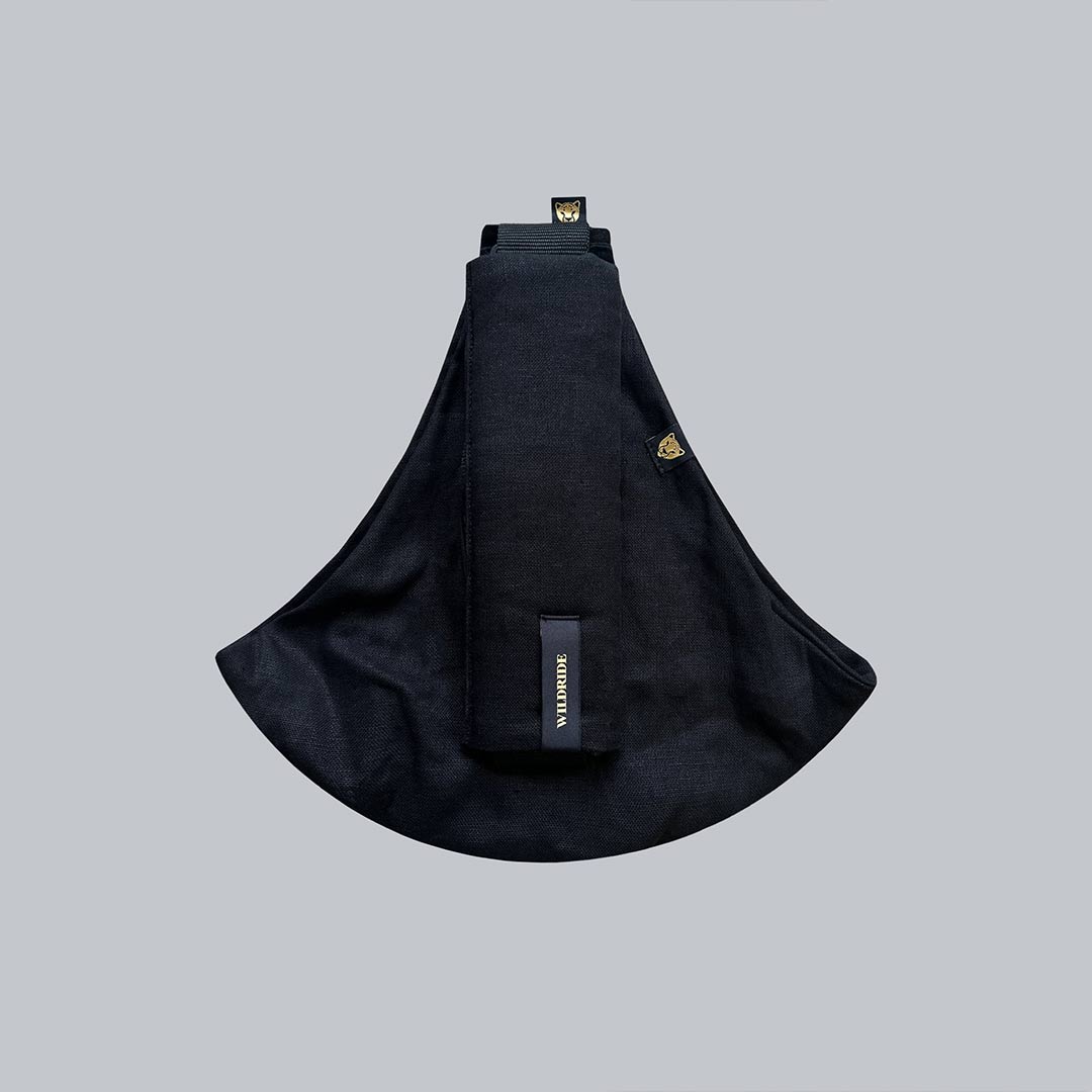 Wildride Linen Carrier - Black-Baby Carriers-Black-One Size | Natural Baby Shower
