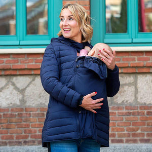 Wombat & Co KOWARI 4-in-1 Babywearing Jacket Set - Blue-Maternity Coats-Blue-XS | Natural Baby Shower