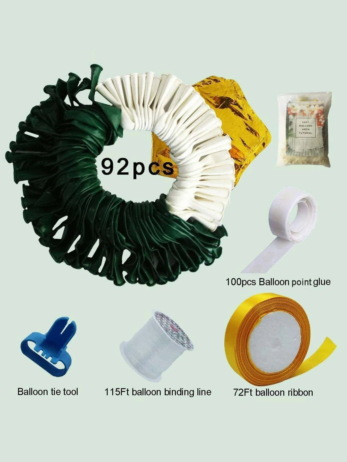 Yılbaşı - Noel 93 Parça Mega Büyük Boy Şık Çam Ağacı Temalı Yeni Yıl Dekoratif Balonu