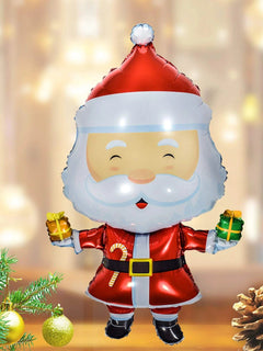 Yılbaşı - Noel Baba Büyük Boy 100 CM Yeni Yıl Dekoratif Balonu