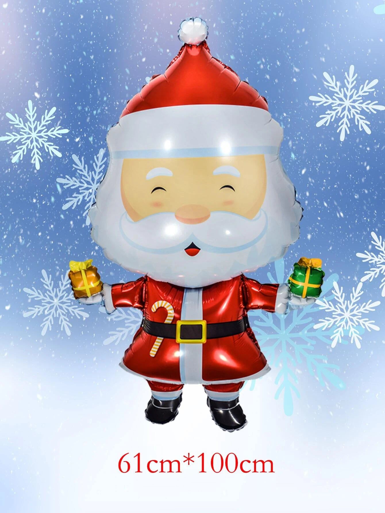 Yılbaşı - Noel Baba Büyük Boy 100 CM Yeni Yıl Dekoratif Balonu