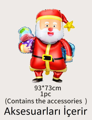 Yılbaşı - Noel Baba Büyük Boy Balonu 93CM