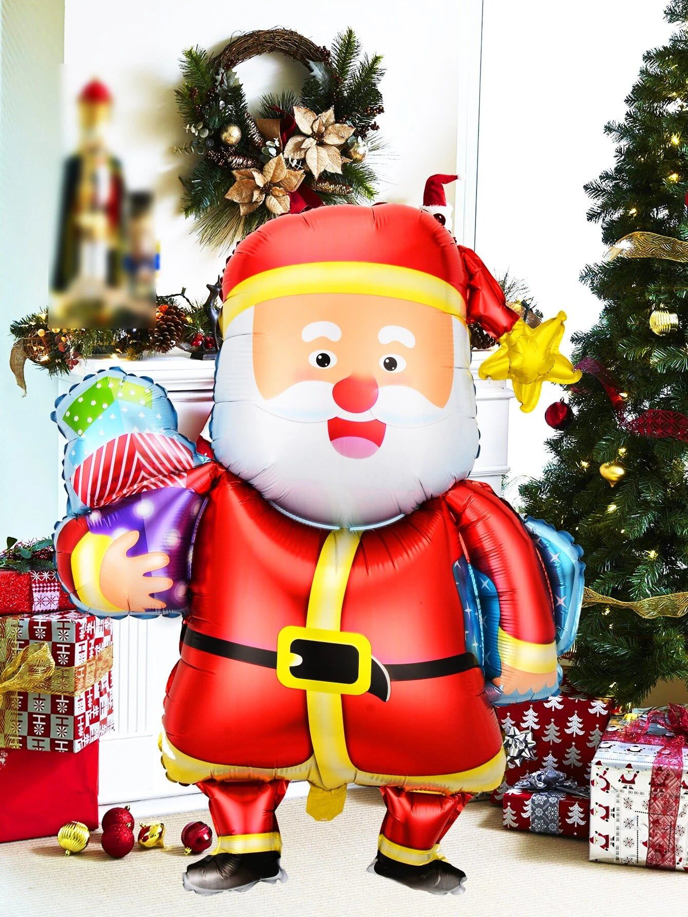 Yılbaşı - Noel Baba Büyük Boy Balonu 93CM