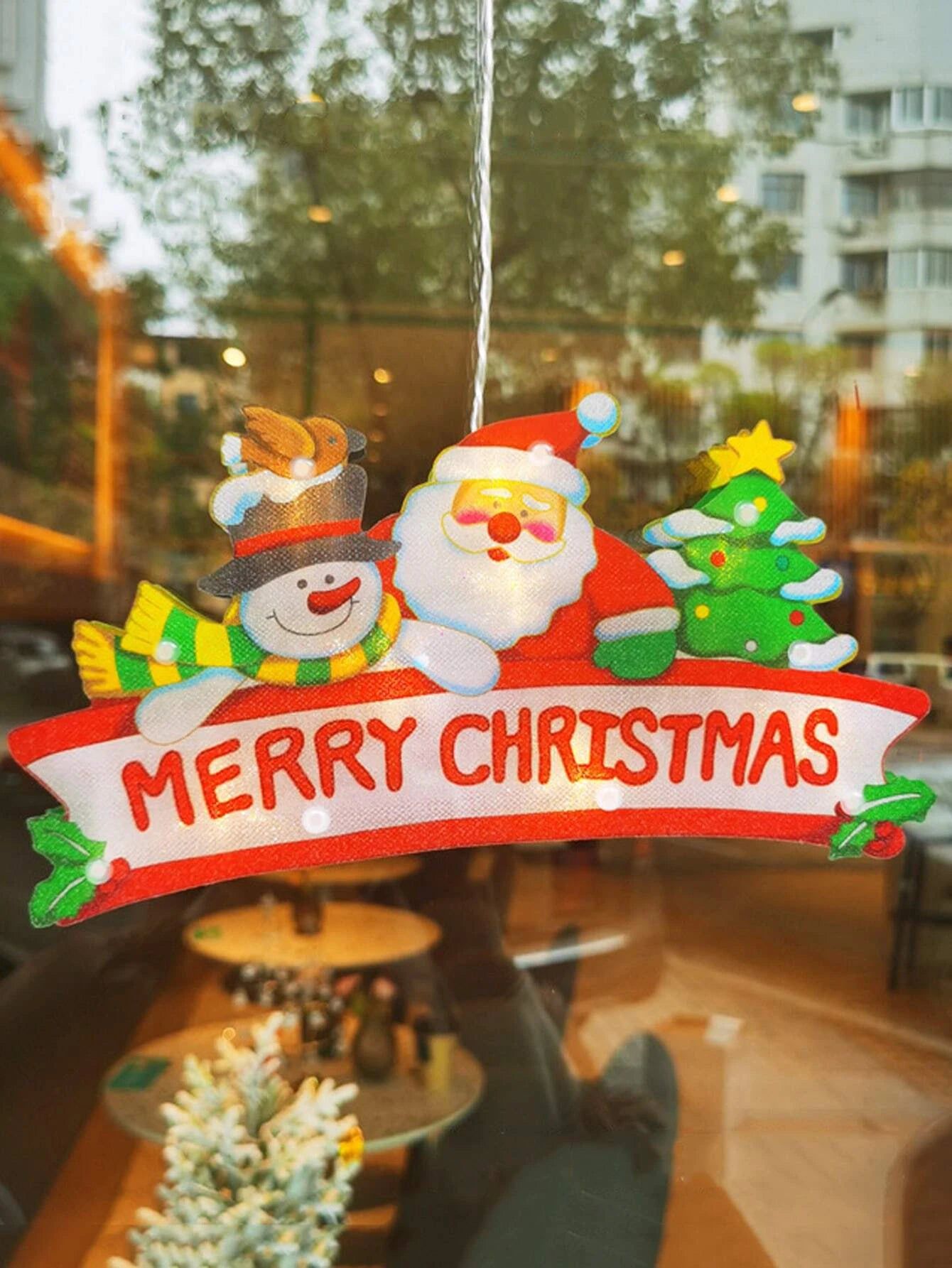 Yılbaşı - Noel Dekoratif Işıklı Merry Christmas Yazılı Süs
