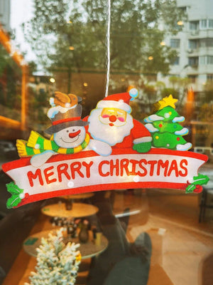 Yılbaşı - Noel Dekoratif Işıklı Merry Christmas Yazılı Süs