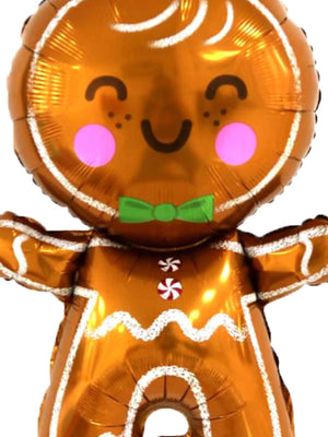 Yılbaşı - Noel Kurabiyesi Gingerbread Büyük Boy 80CM Yeni Yıl Dekoratif Balonu