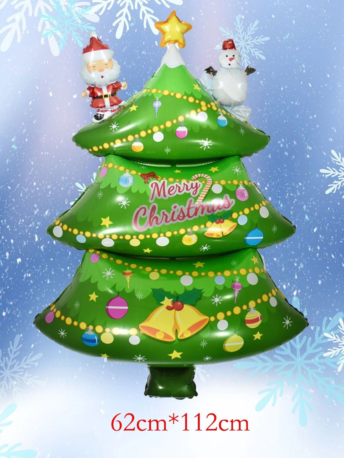 Yılbaşı - Noel Yeni Yıl Ağacı Büyük Boy 62CM Dekoratif Balonu