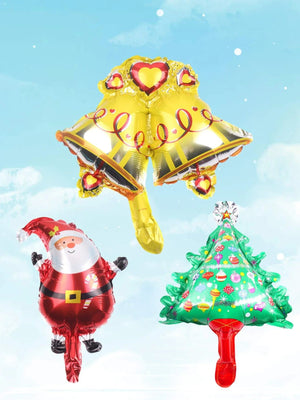 Yılbaşı - Noel Yeni Yıl Balonlar Seti 10 Adet